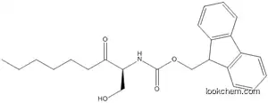 Molecular Structure of 920277-10-7 (Carbamic acid, N-[(1S)-1-(hydroxymethyl)-2-oxooctyl]-,9H-fluoren-9-ylmethyl ester)